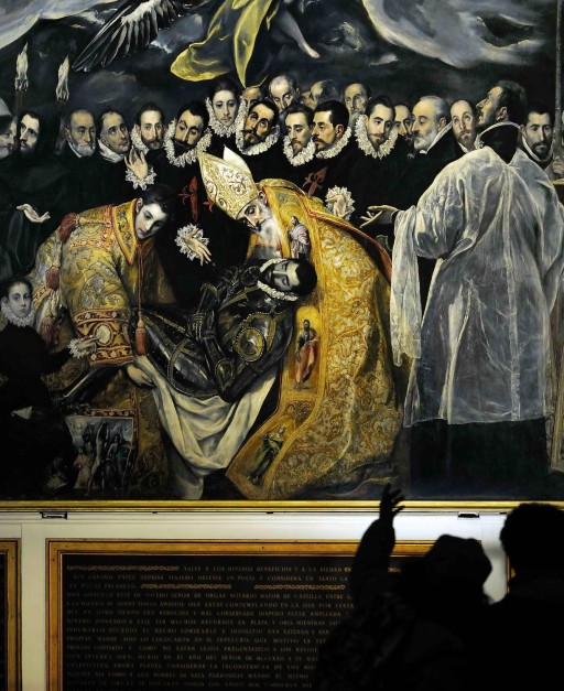 El Greco. Toledo. El entierro del señor de Orgaz (1586-1588).  Parroquia de Santo Tomé. 2013