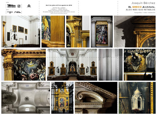 Folleto de “El Greco Architeto, algo más que retablos” en el Centro del Carmen de Valencia