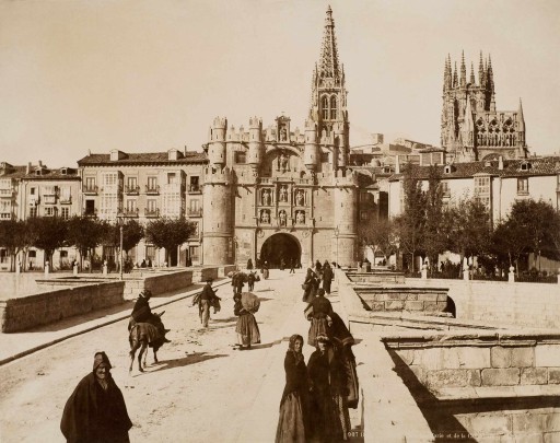 LEVY, ca. 1888. Arco de Santa María. Castilla la Vieja: Burgos