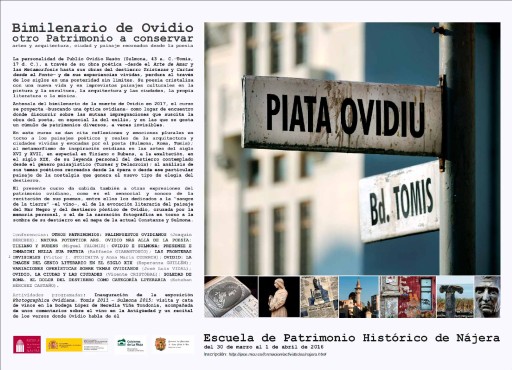 Presentación online del curso sobre Ovidio en la Escuela de Patrimonio Histórico de Nájera (30 de marzo/1 abril)