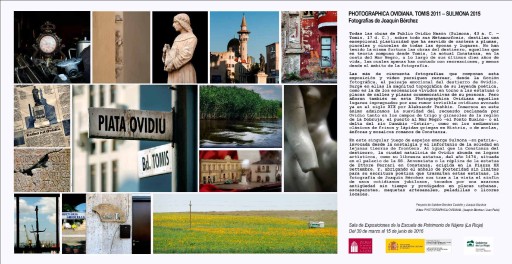 Presentación online de Photographica Ovidiana. Tomis 2011-Sulmona 2015. Nájera, 2016
