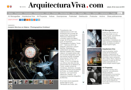 Arquitectura Viva.com, 14/03/2016