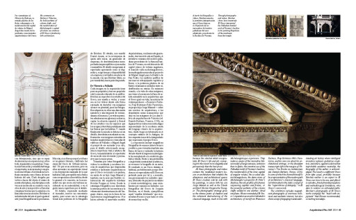 “El Greco ‘Architecto’. A History Lesson from Joaquín Bérchez” (Miguel Falomir), Arquitectura Viva, 165, 2014.