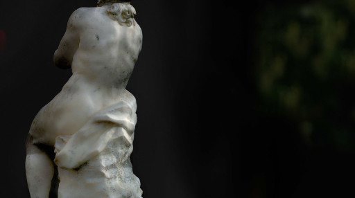 Estatua de Apolo en los jardines del Real o Viveros (antiguamente en el Huerto de Pontons). Valencia