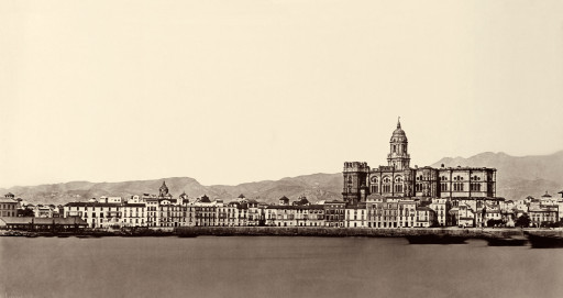 CHARLES CLIFFORD, 15-19/X/1862. 
El muelle y la Catedral desde el mar. Andalucía: Málaga