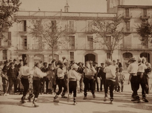 JOSEP MARÍA CAÑELLAS, 1888-89. “Dancers”. Cataluña: Villafranca del Penedés